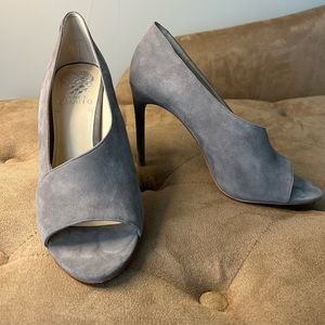 Vince Camuto Gray Suede Heels